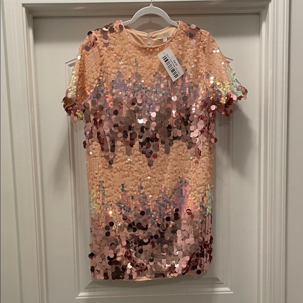 NWT Flying Tomato Sequin Mini Dress  from AVARA in Pink and Gold